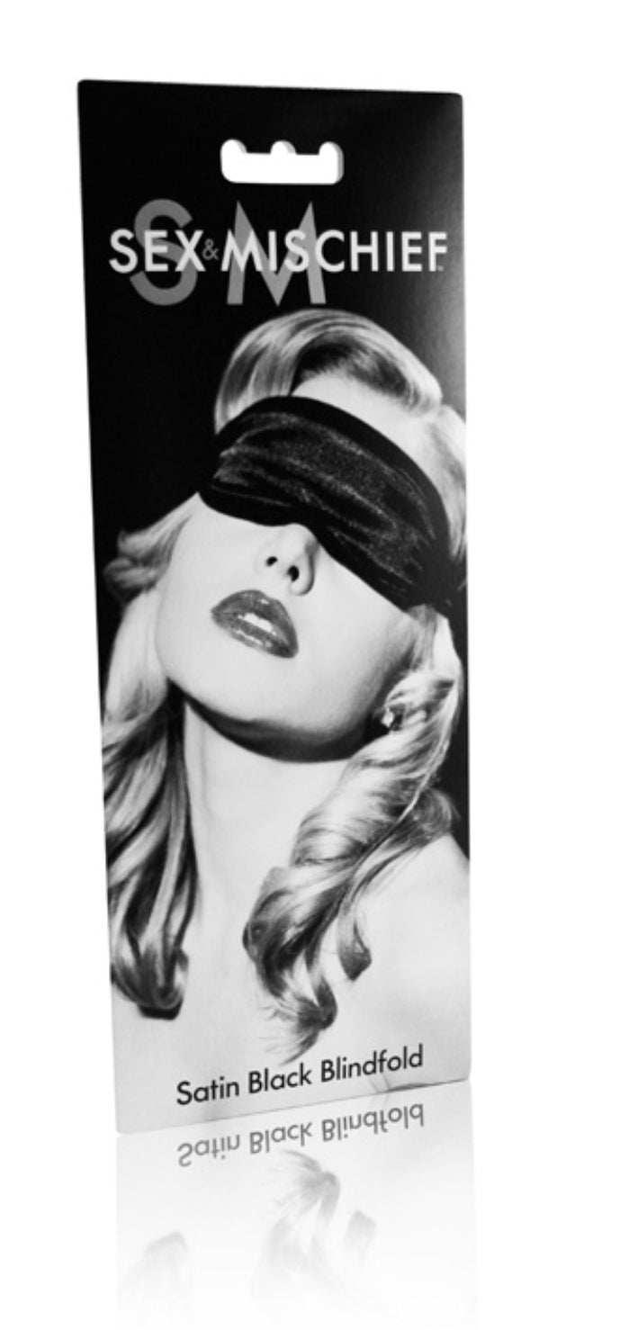 Black Satin Blindfold